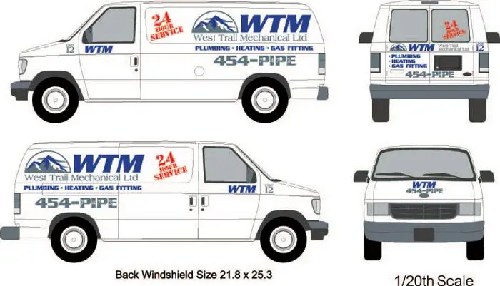 Picture your vehicle with your company logos.